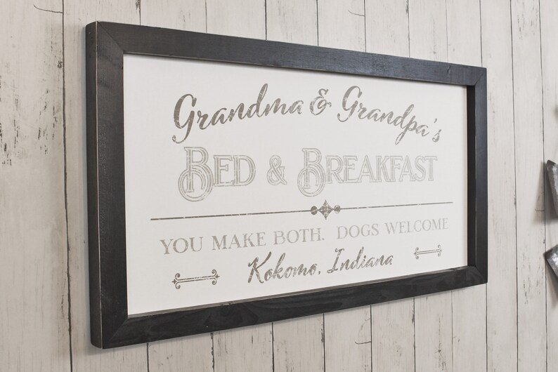 Custom Bed and Breakfast Sign Farmhouse Personalized Large - Etsy