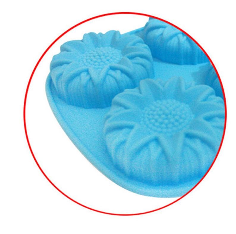 High temperature food grade manufacturers direct selling silica gel cake 6 mold baking tools household baking tools