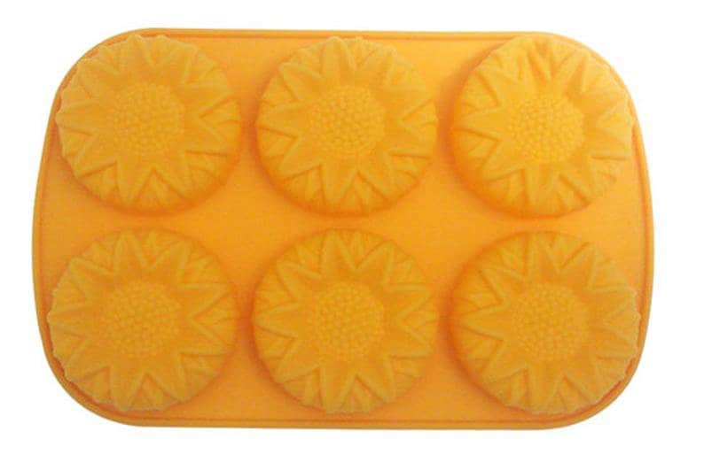 High temperature food grade manufacturers direct selling silica gel cake 6 mold baking tools household baking tools