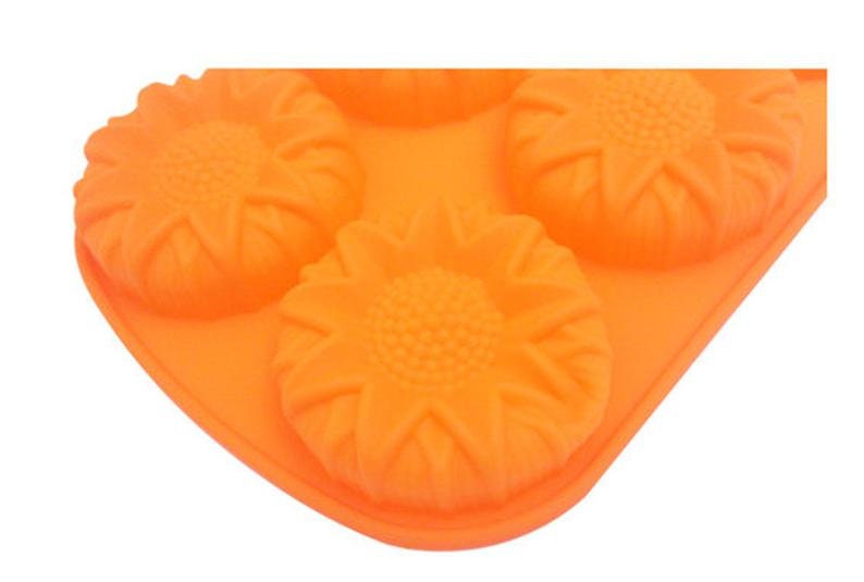 High temperature food grade manufacturers direct selling silica gel cake 6 mold baking tools household baking tools