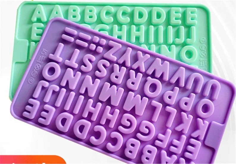 Letter Mold Biscuit mold chocolate mold ice cream mold ice cream mold homemade jewelary ice mold crafts supplies.