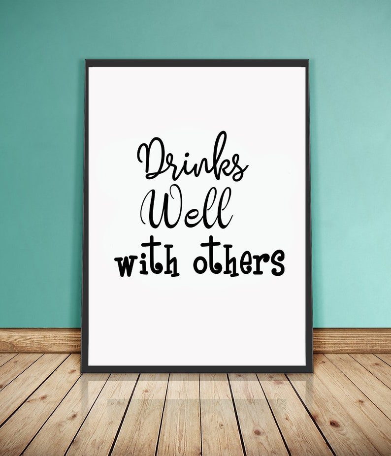 Drinks Well With Others Svg Drinking Svg Alcohol Svg Etsy Hong Kong