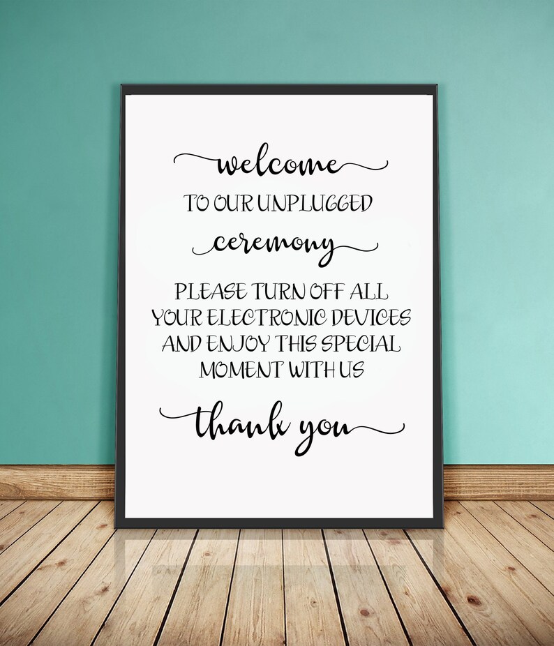 Free Free 263 Unplugged Wedding Sign Svg SVG PNG EPS DXF File