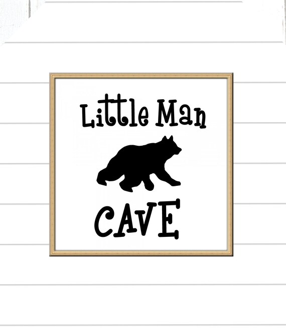 Download Little Man Cave Svg Bear Svg Woodsy Svg Baby Boy Svg Etsy