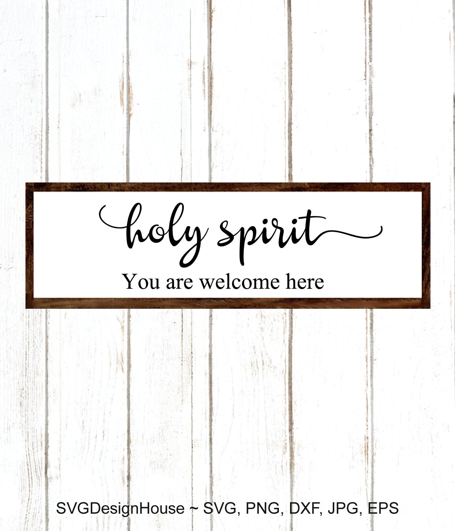 Holy Spirit You are Here Sign svg Christian Wall Art Etsy