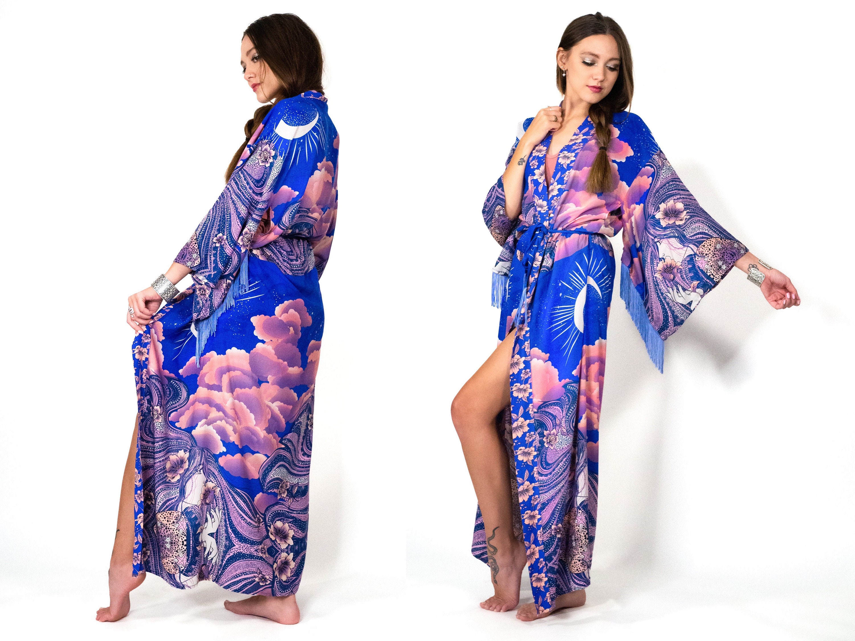 Kimono Clothes Satin Silk Bathrobe Toddler Baby Robes Sleepwear Kids G –  BABACLICK