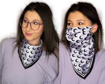 Lavender Moon Dust Mask Bandana