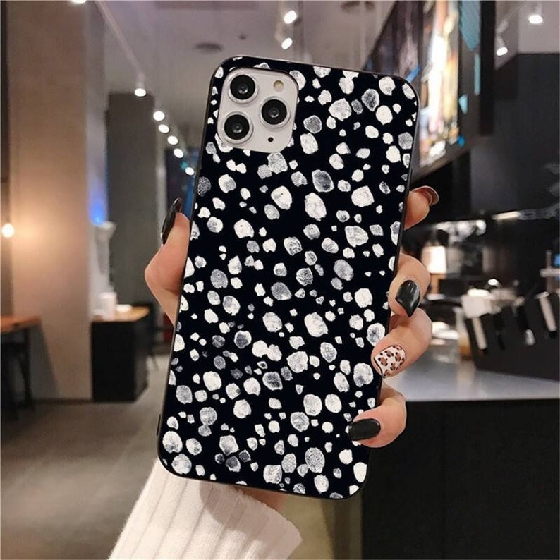 iPhone 12 iPhone xs iPhone 11 iPhone xr iPhone 11 Pro iPhone SE2 iphone 8 7 6 cow case Coffee Dots iPhone Case iPhone 12 Pro Max