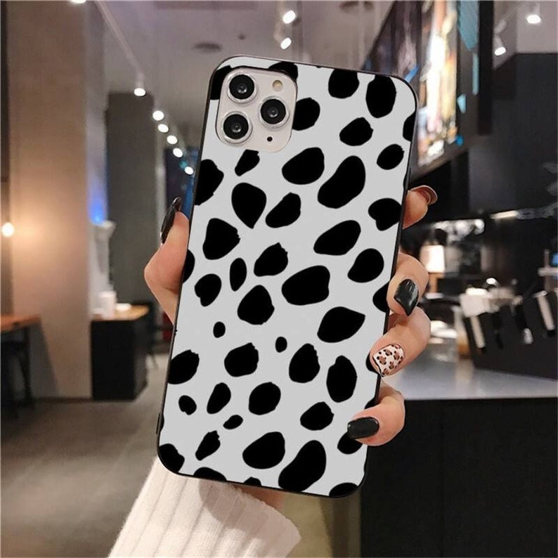 iPhone 12 iPhone xs iPhone 11 iPhone xr iPhone 11 Pro iPhone SE2 iphone 8 7 6 cow case Coffee Dots iPhone Case iPhone 12 Pro Max