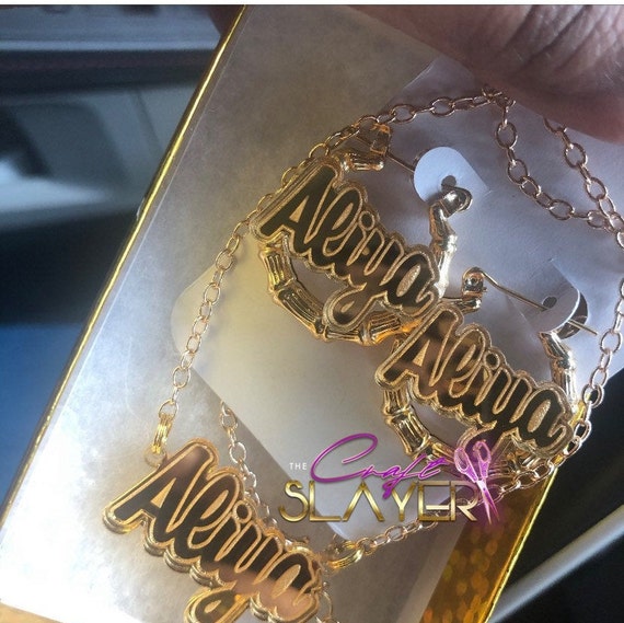 Adults Nameplate Necklace Birthday 