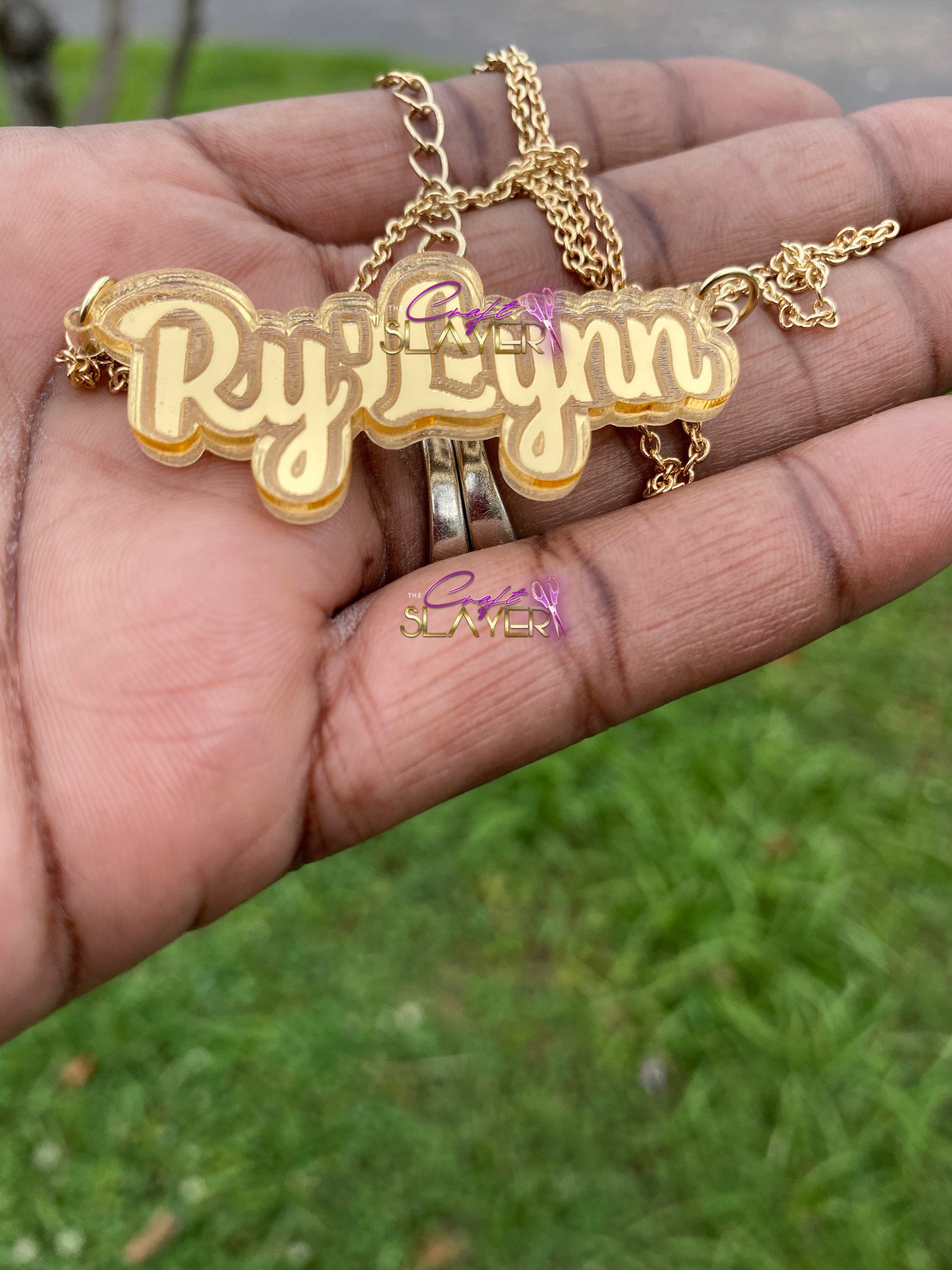 Adults Nameplate Necklace Birthday 