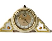 Vintage French SMI Alarm Clock, 1930 Art Deco