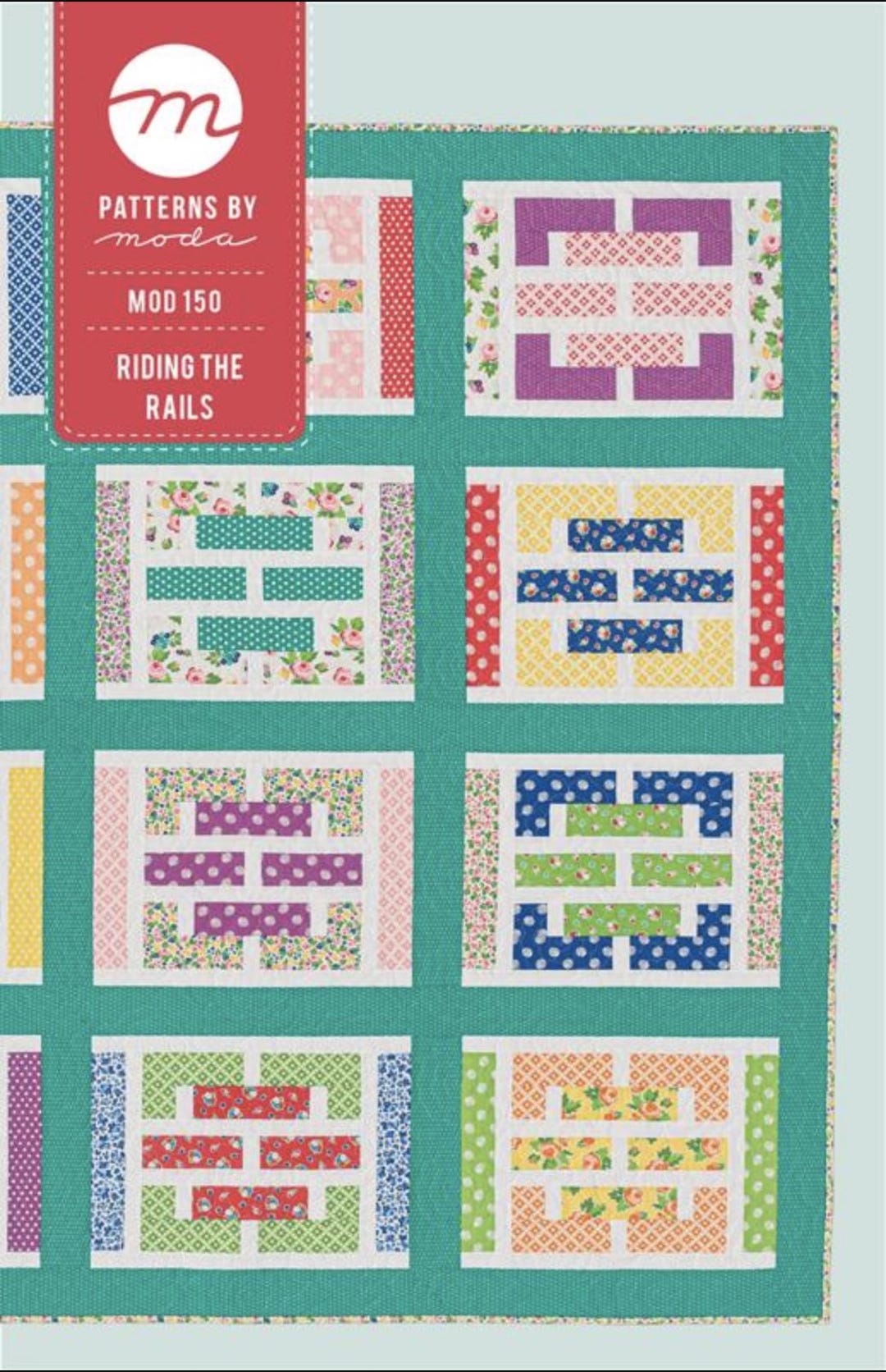 Running Rails Quilt Riding the Rails, Quilt Pattern, Moda, Quilter's Gift, Quilting, Sewing ...