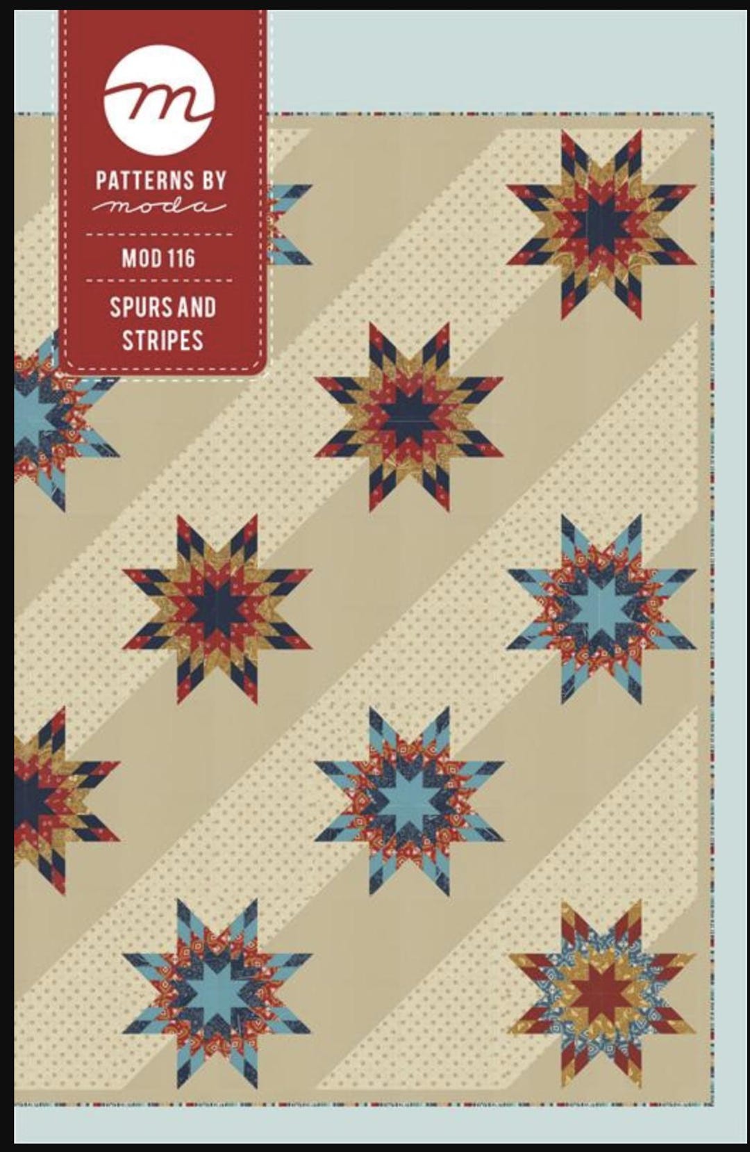 Pattern Mosla Spurs and Stripes, Quilt Pattern, Moda, Quilter's Gift, Quilting ...