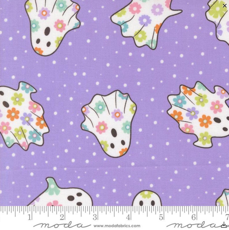 Fab Boo Lou, Grape Soda, Moda Fabric, Yardage, Halloween, Kids, Cute ...