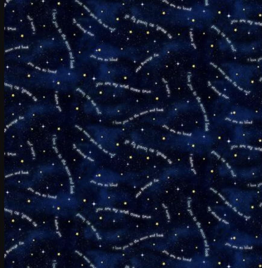Navy Words, In the Sky, Owl Always Love you, Timeless Treasures, Baby Quilt, Quilt, Quilting, Sewing
