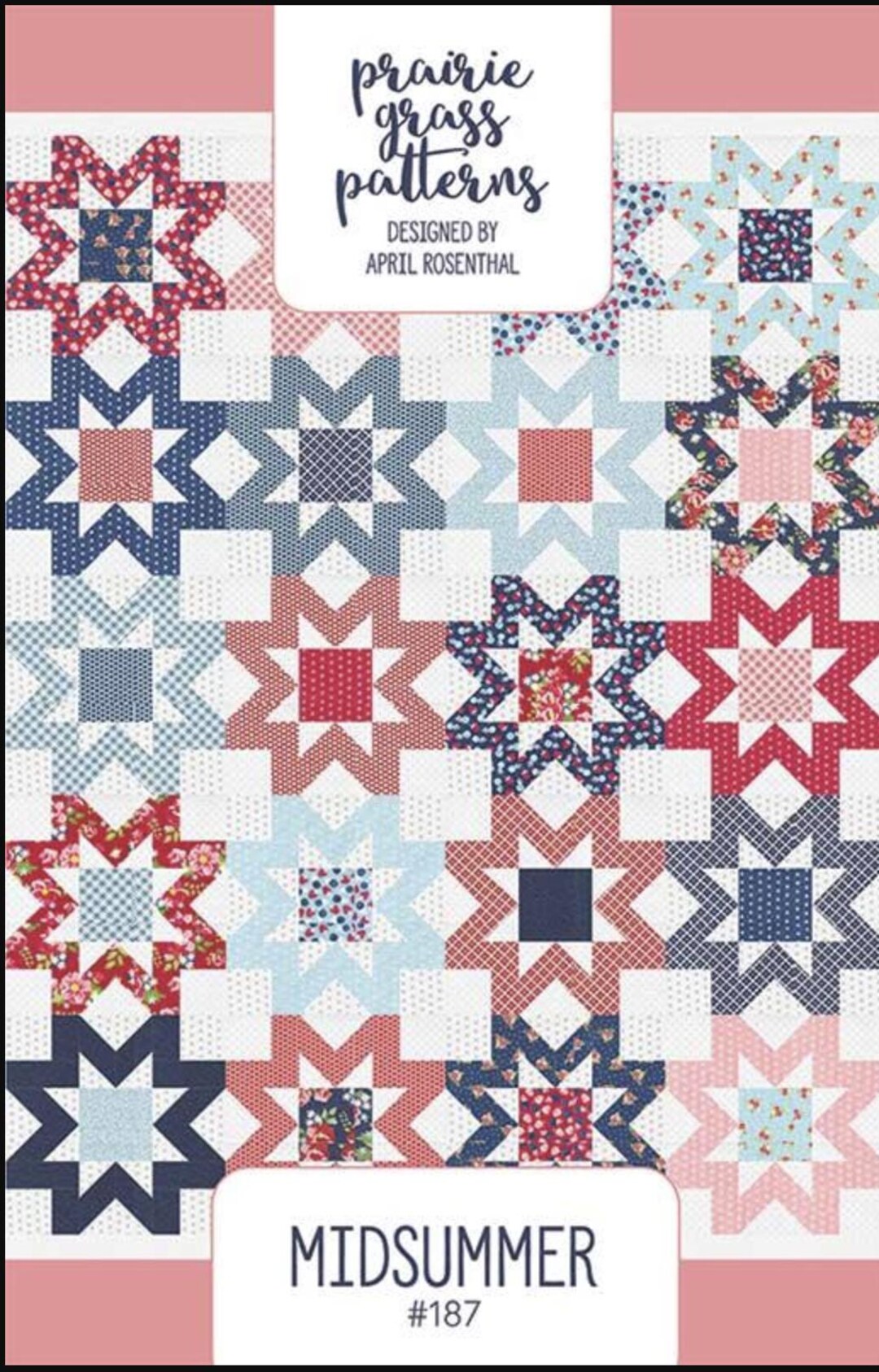 Midsummer, Quilt Pattern, Paper Pattern, Prairie Grass Patterns, Quilt ...