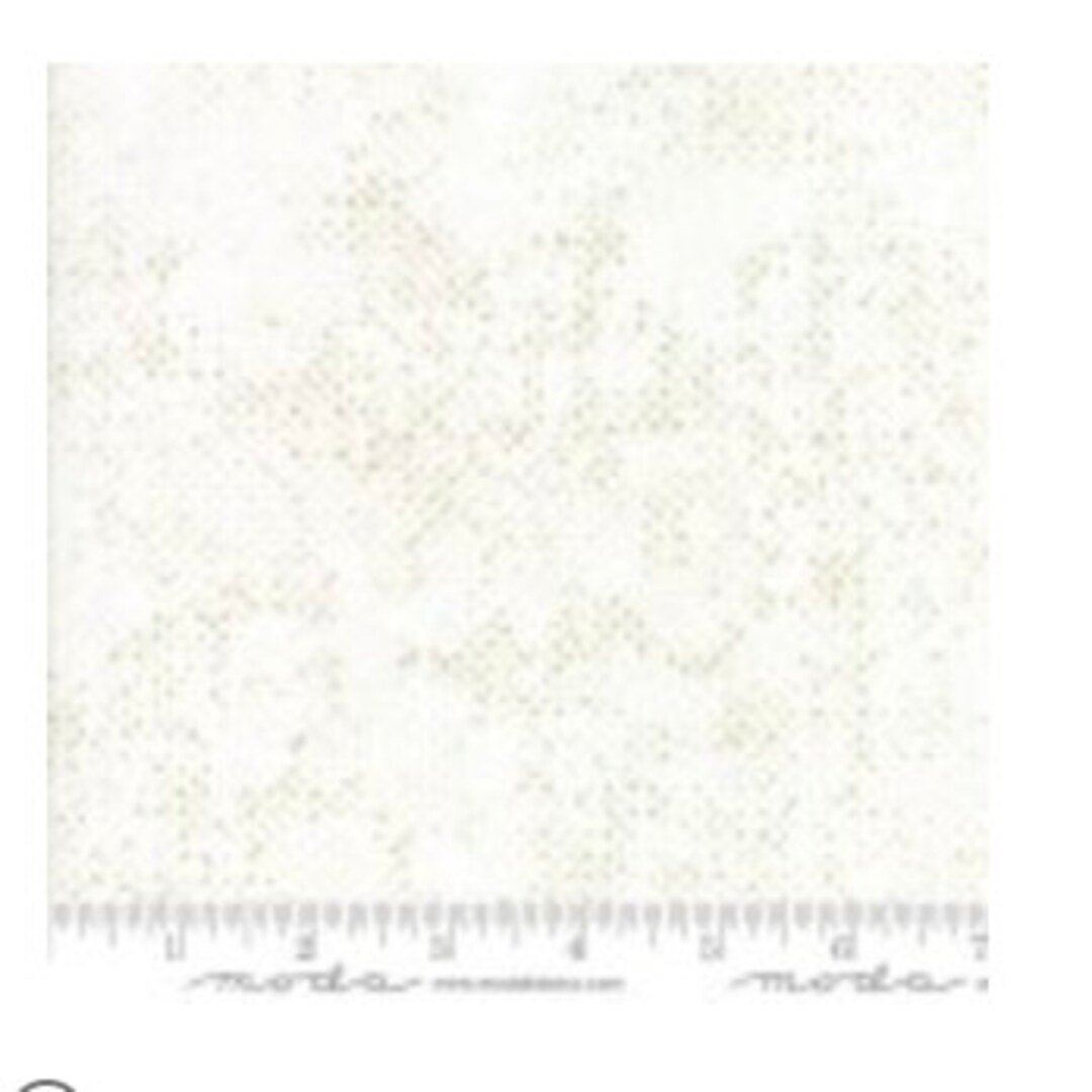 Spotted Fabric, White Metallic Color, by the Yard, Moda Fabric, Zen