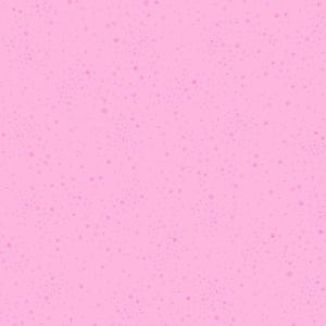 May include: A pink background with a scattered pattern of small, light pink stars, circles, and other abstract shapes.