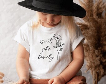 Boho Flower Baby Shirt, Isn't She, Girls Clothing