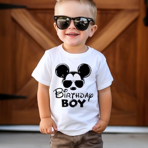 Disney Birthday Boy Shirt, Birthday Shirt For Kids, Disney Matching Birthday Shirts, Toddler Birthday Tee, Mickey Shirt, Birthday Shirts