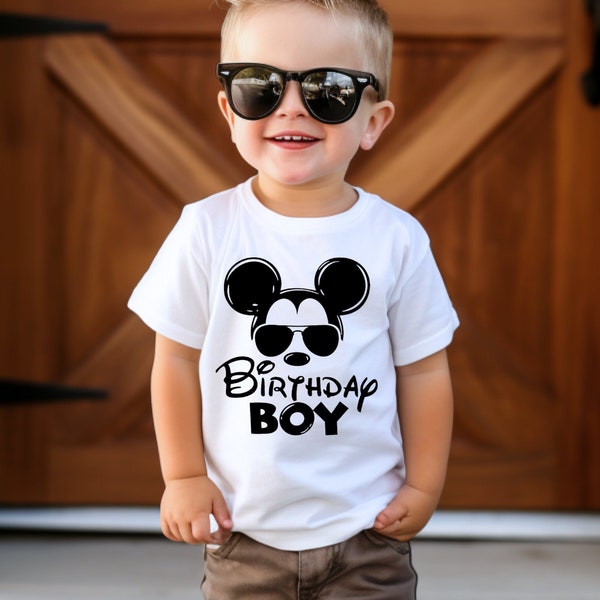 Disney Birthday Boy Shirt, Birthday Shirt For Kids, Disney Matching Birthday Shirts, Toddler Birthday Tee, Mickey Shirt, Birthday Shirts
