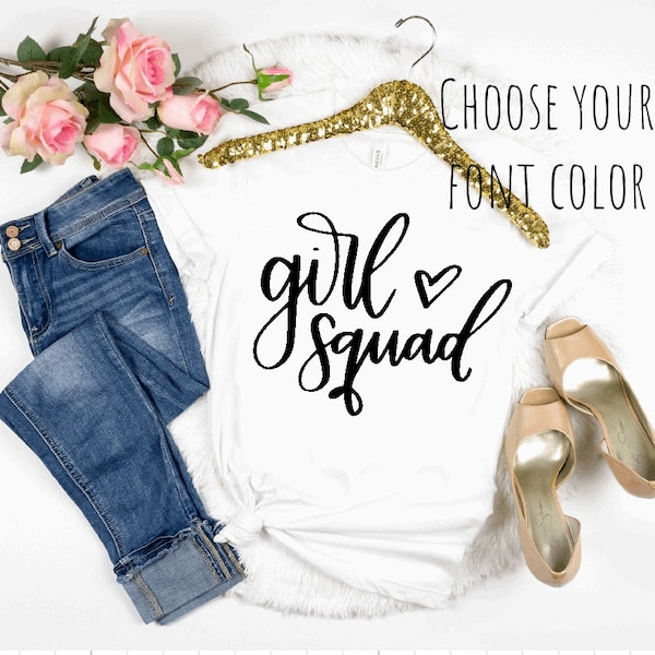 Chemise Girl Squad : t-shirts assortis Mama & Littles