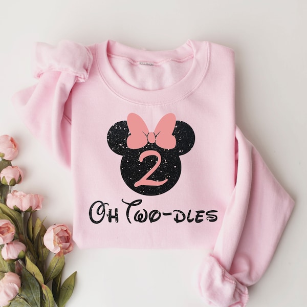 Oh Twodles Minnie Mouse 2nd Birthday Outfit Twodles Birthday Shirt Oh Twodles Minnie Mouse Birthday Outfit Second Birthday, Girls 2nd