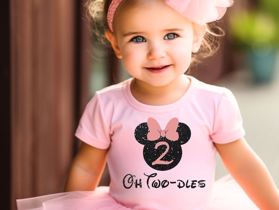 Oh Twodles Minnie Mouse 2nd Birthday Shirt | Disney Girls 2nd Birthday Minnie Mouse Birthday | Personalized Birthday Girl Outfit | Toddler