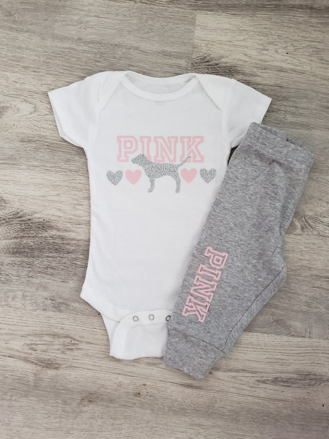Love Pink Baby Outfit, Baby Girl Outfit, Toddler Girl Outfit, New Baby