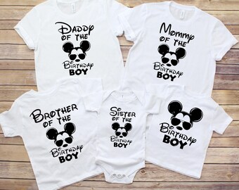 Mickey Mouse Birthday Boy Shirt Family Matching Shirts- Disney Mickey Mouse Shirts - Boys Birthday Shirts - Family Matching Birthday Shirts