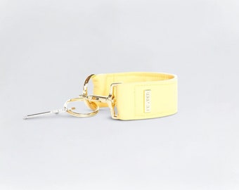 Vegan Leather KEYPER key ring wristlet Sunshine - High quality key chain, Personalized wristlet gift for her, Women anniversary