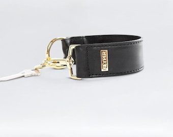 Premium Leather KEYPER key ring wristlet Classic Black - High quality key chain, Personalized wristlet gift for her, Smart key holder