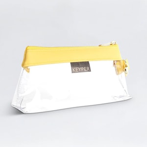 Clear Wristlet Bag Sunshine - Signature Trim