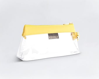 Clear Wristlet Bag Sunshine - Signature Trim