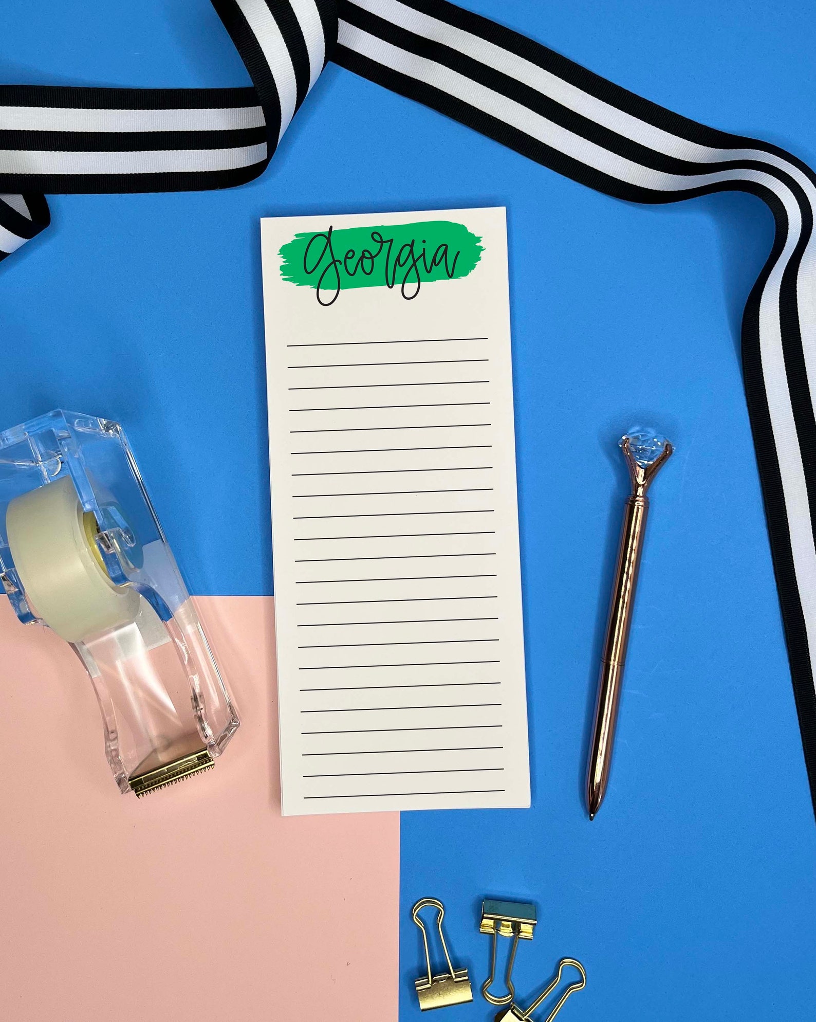 Skinny Notes Personalized Skinny Note Pad W/ Lines, Gifts for Employees, Custom ...