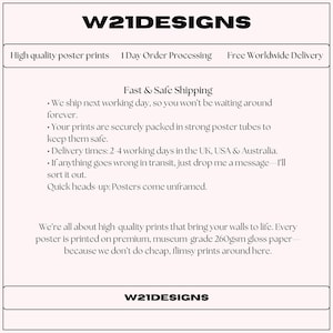 Fast, Quick & Safe Shipping of all poster prints.