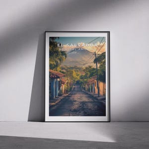 El Salvador Travel Print - Central America, El Salvador Poster, Travel Wall Art, El Salvador Print, Central America Decor, El Salvador Art