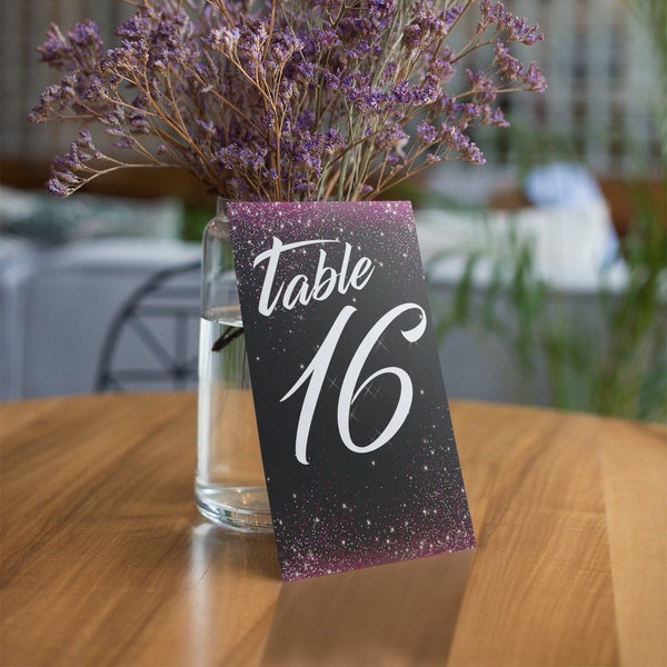 5"x7" Table Card_Glitter (please read description before placing order)