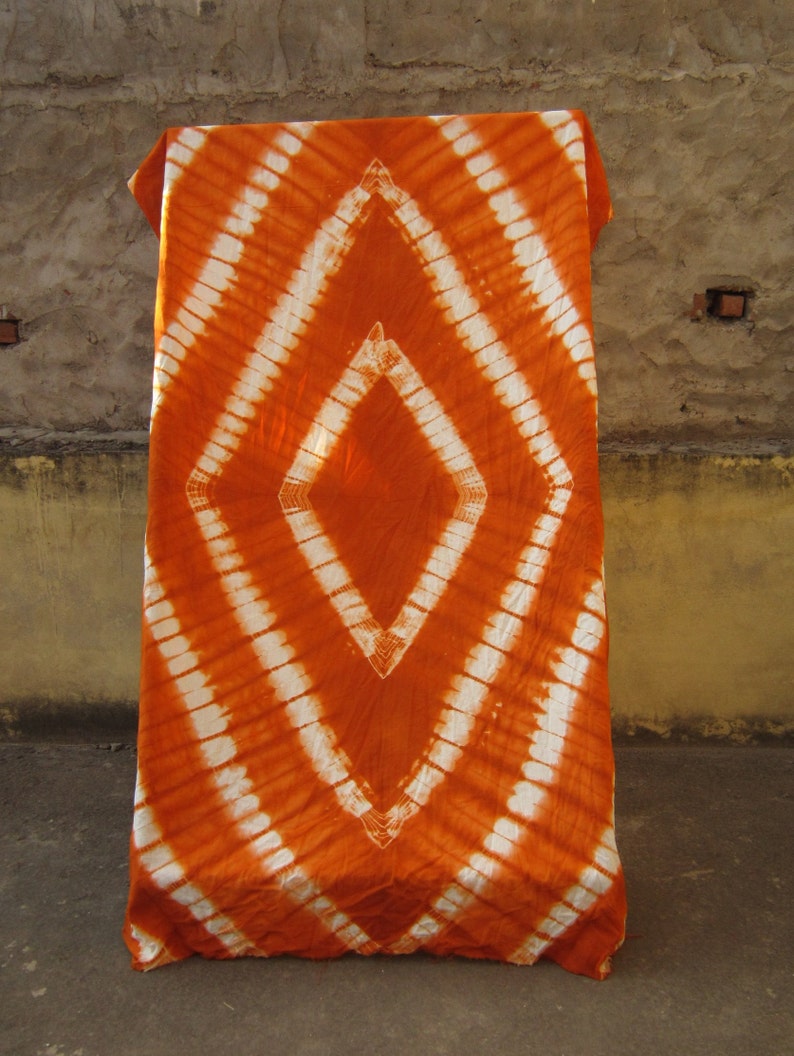 curtain shibori dyed fabric Tapestry orange shibori tie dye cotton table cloth room divider long size door curtain,long size tablecloth