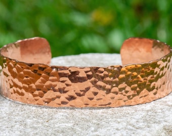 Handmade Hammered Copper Cuff Bracelet, Copper Bracelet, Textured, Narrow Cuff Bracelet, Women's Cuff, Men's Cuff, Small, Medium, Large