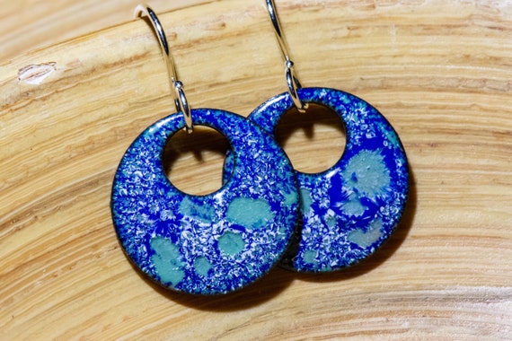 Etsy enamel earrings hot sale