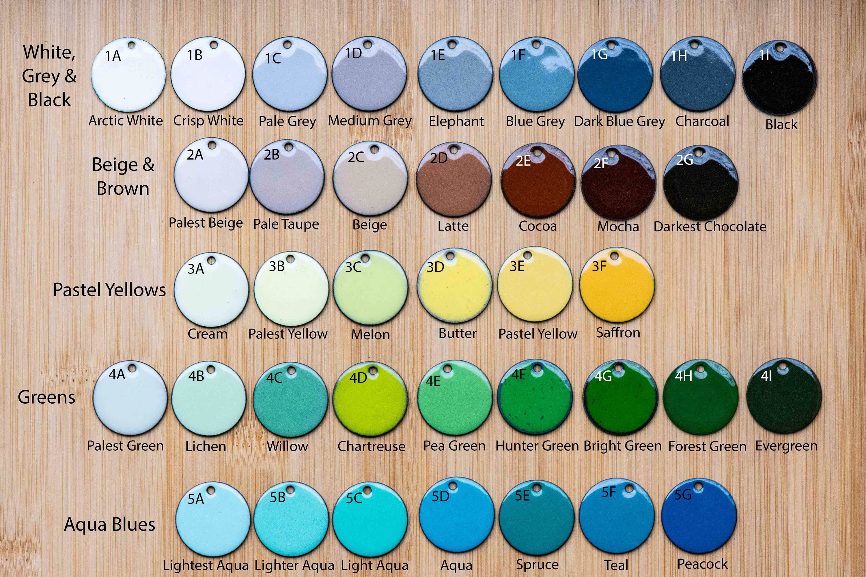 Choose Your Own Custom Colors! Handmade Layered Enamel Earrings - 1/2 ...