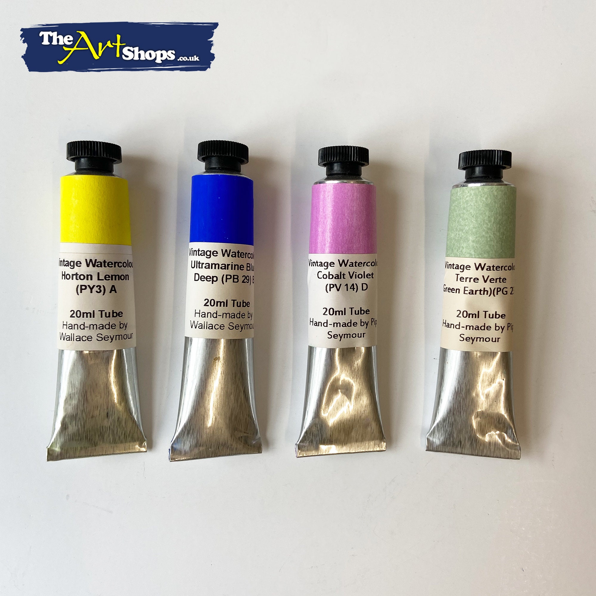 Wallace Seymour 20ml Vintage Watercolour Paint Tubes Handmade