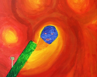 Addiction. - Acrylic painting