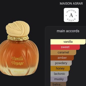 Vanilla Voyage MAISON ASRAR | 1ML / 2ML / 5ML/ 10ML | Fragrance Decant | Samples | Travel Size image 6