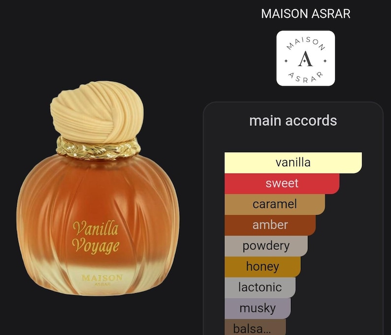 Vanilla Voyage MAISON ASRAR | 1ML / 2ML / 5ML/ 10ML | Fragrance Decant | Samples | Travel Size image 6