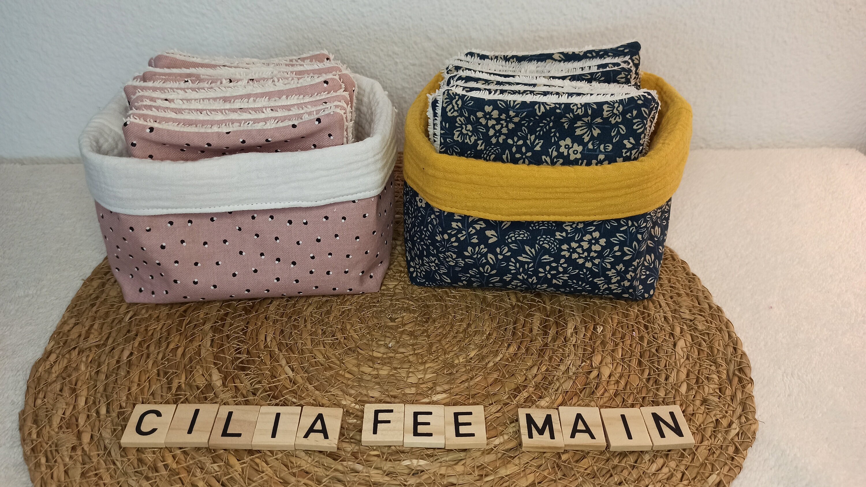 Lingettes avec ou Sans Panière de Rangement