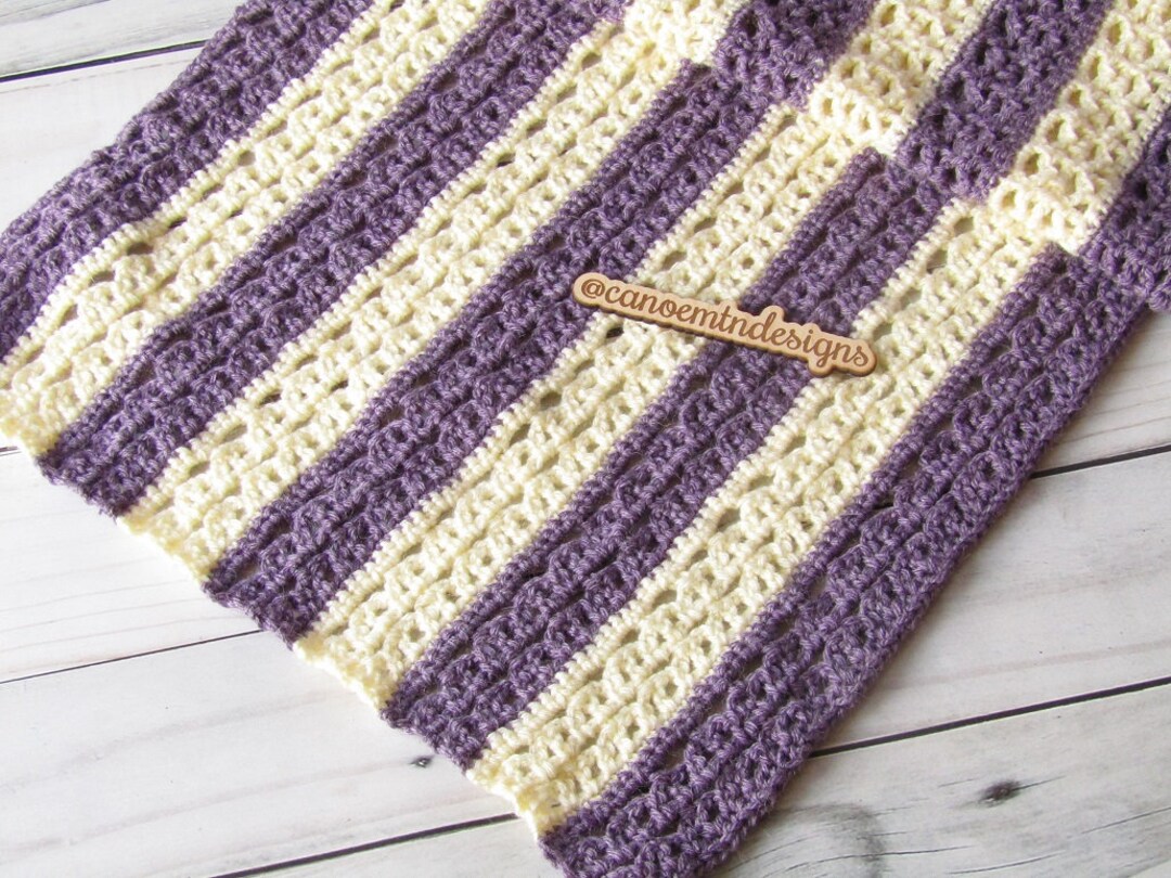 Crochet Shawl Pattern - Lacy Wrap Crochet Pattern - Striped Shawl ...