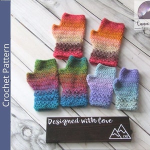 Crochet Fingerless Gloves Pattern - textured texting gloves pattern - Crochet Gloves Pattern - Striped Fingerless Gloves Pattern - Crochet